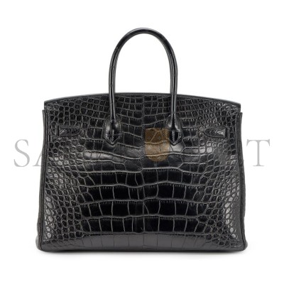 HERMÈS MASTER BIRKIN 35 SO BLACK MATTE ALLIGATOR (35*25*18cm) HERMÈS MASTER BIRKIN 35 SO BLACK MATTE ALLIGATOR (35*25*18cm)